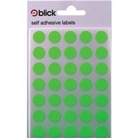 blick flourescent labels in bags round 13mm dia 140 per - rs004158