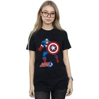 marvel camiseta manga larga the first avenger para mujer