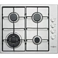 vitrokitchen en640lin placa de gas natural 4 zonas 60cm acero inoxidable