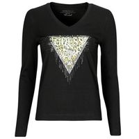 guess camiseta manga larga ls vn triangle tiger tee para mujer