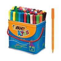 bic kids visa felt pens fine tip assorted 84 pack