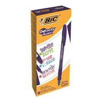 bic gel-ocity illusion erasable pen medium blue 12 pack