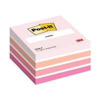 post-it notes colour cube 76 x 76mm pastel pink 2028p