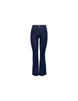 pantalon only onlwauw flared rinse gua030 dark blue denim mujer