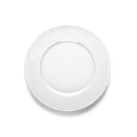 plato de postre x6 porcelena blanco