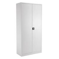 legato steel double door cupboard 1950mm - white ref tcsddc1950wh