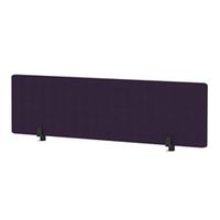 air desktop screen 1600x400mm bespoke tansy purple fabric