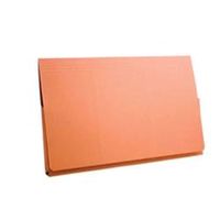 exacompta guildhall full flap pocket wallet foolscap orange 50 pack