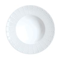 plato de sopa x6 porcelana de limoges blanco