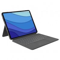 logitech combo touch funda con teclado gris para ipad pro 129 56 gen