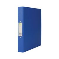 q-connect 2 ring 25mm binder polypropylene a4 blue pk 10 of  - kf02003