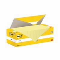 post-it notes 76x76mm 100 sheets canary yellow 12  12 free pack 24