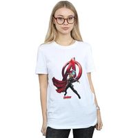 marvel camiseta manga larga bi10777 para mujer