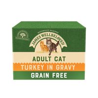 james wellbeloved adult cat pouches - turkey - 12 x 85g