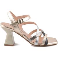 classyco zapatos de tacon sandalias para fiesta de piel metalizada by para mujer