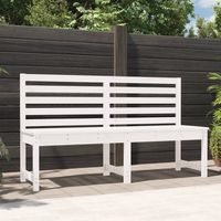 vidaxl banco de jardin madera maciza pino blanco 1575 cm