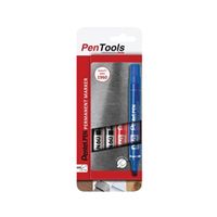 pentel n60 permanent marker chisel assorted pack of 4 n60-pro4abceu