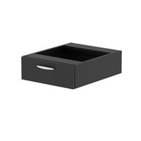 impulse 1 drawer fixed pedestal black