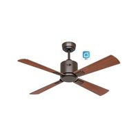 ventilador de techo casafan con wifi eco neo iii 103cm 949111w bronce  nogal y cereza