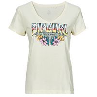 rip curl camiseta block party v tee para mujer