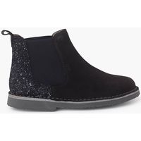 pisamonas botas botines nina serraje con talonera glitter para nina