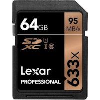 lexar 64gb professional 633x sdxc 64gb sdxc uhs-i