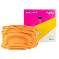 nanocable bobina cable de red cat7 sftp pimf awg23 100m naranja