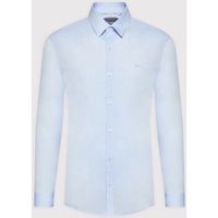 guess camisa manga larga m1yh20 w7zk1-g7s1 airway blue para hombre