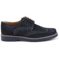 duca di morrone zapatos bajos tancredi - suede blue para hombre