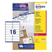 avery addressing labels 16 per sheet white 640 labels - l7162-40