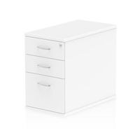 impulse 800 desk high pedestal 3 drawer white - i000191