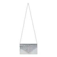 bolso de mano de fiesta para mujer con lentejuelas brillantes bolso bandolera de material pu