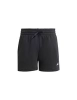 pantalon adidas essentials small logo fleece shorts mujer negro