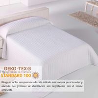 colcha rombos blanco para cama de 150 cm