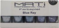 mati professional nails gift set blue ray 5 x 5ml nail polish