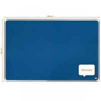 nobo premium plus blue felt notice board 900x600mm