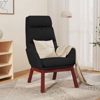 vidaxl sillon de relax de tela negro