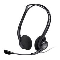 logitech 960 auriculares con cable sonido estereo con microfono supresion de ruido pcmacportatil