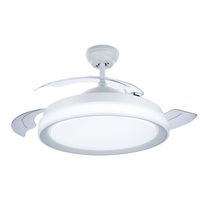 philips lighting bliss ventilador de techo con luz led y mando 106cm blanco