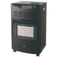 fm kera-42 estufa de gas con panel ceramico 4200w negro