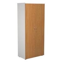 1800 wooden cupboard 450mm deep white carcass nova oak doors