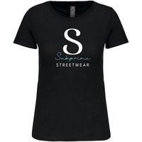 subprime camiseta wmn tee s-logo black para mujer