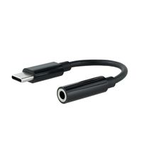 cable adaptador usb tipo c a jack 35mm nanocable 011m macho-hembra negro