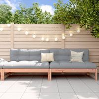 vidaxl sofas centrales de jardin 2 uds madera abeto douglas 120x80 cm