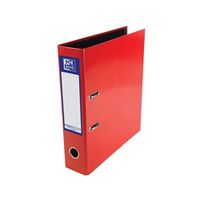 oxford 70mm lever arch file laminated a4 red 400107431