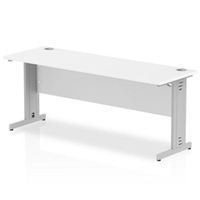 impulse 1800600 rectangle silver cable managed leg desk - mi002279