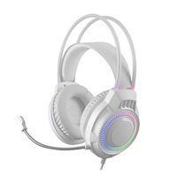 mars gaming mh124 auriculares gaming frgb microfono flexible control volumen multiplataforma blanco