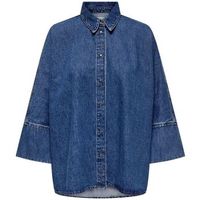 only camisa 15332126 grace-medium blue denim para mujer