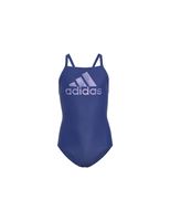 banador de natacion adidas big logo azul nina