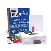 show-me supertough a4 whiteboards 100 boards pens erasers  cleaners